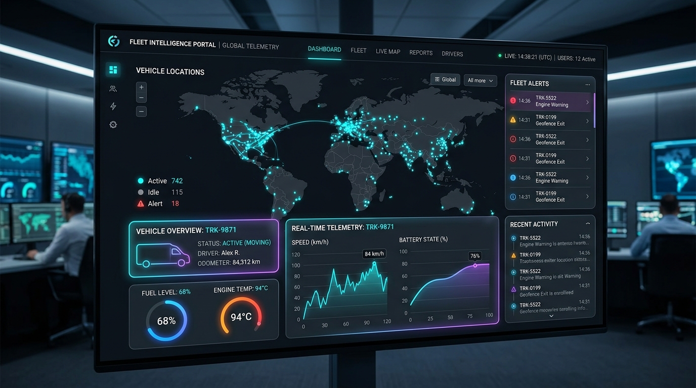 Enterprise Fleet & Telemetry Management Portal preview